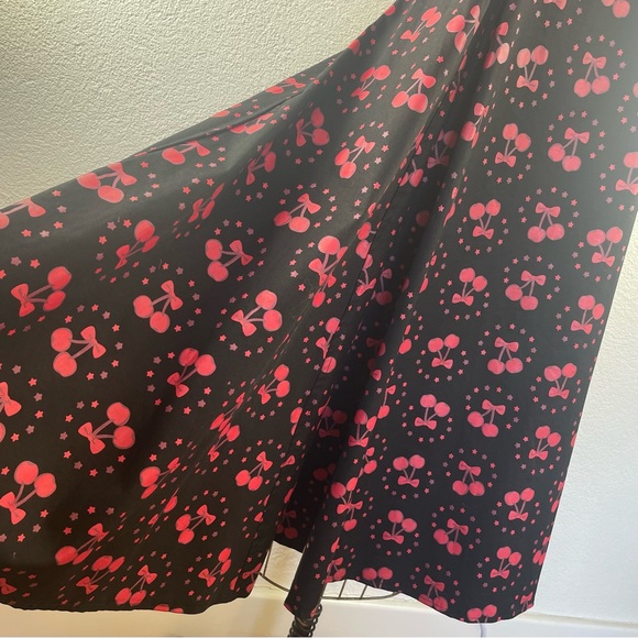 Collectif l 14 Retro 50s Novelty Cherries Stars Halter Rockabilly Pinup Dress - Picture 3 of 15